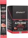 ONNIT Alpha Brain Instant - Ruby Grapefruit Flavor - Nootropic Brain Booster Memory Supplement - Brain Support for Focus, Energy & Clarity - Alpha GPC Choline, Cats Claw, L-Theanina, Bacopa - 30ct