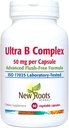 NEW ROOTS HERBAL Ultra Vitamina B Supplement (50mg) com vitamina B6, B12, Biotina, Suplemento de suporte imunológico avançado (90 Veg Caps)