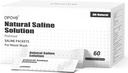 Empacotes de salina pré-misturados para sistemas de irrigação de lavagem nasal, Natural e PH balanceados para alívio do sinus, 60 embalagens (O limpador de osso não está incluído)