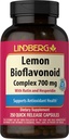 Lindberg Lemon Bioflavonoid Complex ( 700mg) 250 Cápsulas (Suplemento com Rutina e Hesperidina) Não-GMO, Sem Glúten