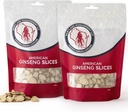 Dairyland American Ginseng Slices - 16 oz Pack Wisconsin Ginseng Slices - Certificado Algo Especial de Wisconsin - Não-GMO, Gluten Free Sliced Root - Suplemento de ervas em sopa, chá, Congee