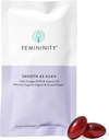Feminilidade Suave como Silk+ 30-Day Refil para Secura Vaginal (60 Softgels) – Mistura de óleo de Buckthorn Mar, Vitamina D3 e Baseada em Planta Omega-3 DHA