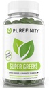 PUREFINITY Pastilhas Super Verdes diárias com espirulina, espinafre, brócolis, raiz de beterraba, Acai, e outros vegetais, Tudo-em-um Suplemento vegetariano – Não-GMO, Glúten livre, Vegan, 60 Contagem