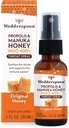 Wedderspoon Própolis e Manuka Honey Throat Spray, Mel Original, 1 Fl Oz (Pacote de 1), Alívio da Garganta Dolorida, Suporte Imune Natural