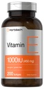 Horbäach Vitamina E 1000 UI Cápsulas de Softgel □ 200 Contagem □ Não-GMO, Glúten Livre, Preservativo Livre