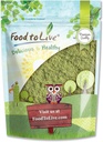 Comida para viver - Alfalfa em pó, 1,5 libras - Feito de folhas frescas secas inteiras jovem, Vegan, Bulk, Grande para cozimento, Sucos, Smoothies, Shakes, Реа, e Bebidas de café da manhã instantâneas
