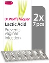 Pessários de Ácido Láctico do Dr. Wolff Vagisan, Saúde Vaginal Diária & Higiene Intimada, Previne Infecção, 2X7pcs