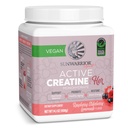 Sunwarrior Creatina para Mulheres Mono-hidrato Pó Micronizado Pré treino Recuperação Suplemento Suporte Muscle Building Força Treinamento Cognição Vegan e facilmente Misturas 50 Servings, Limonada de framboesa