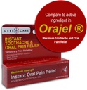 GeriCare Benzocaína 20% Máxima Força Dor de Dente & Oral Instant Pain Alief Gel 0,5 oz. Tratamento de dor de entorse de ação rápida para toothaches, irritação da gengiva, sensibilidade e feridas da boca, (Pack of 1)