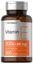Cápsulas de Horbäach Vitamina E Softgel 200 UI de Suplemento 90 mg de Fórmula sem Glúten
