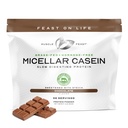Músculo Festivo Feita de grama Micellar Caseína Pó de proteína, Pastura levantada e hormônio livre, lenta digestão Caseína proteína - Suporta Overnight Recuperação muscular, Pó de proteína sem glúten - Chocolate, 4lb