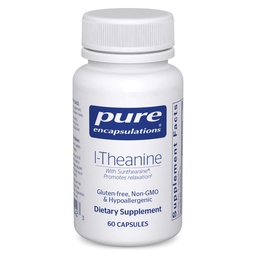 Encapsulamentos puros L-Teanina - Suplemento de Ácido Amino para apoiar Relaxamento, Estresse e Sistema Nervoso - 60 Cápsulas