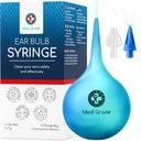 Seringa de orelha de grau médio - Ferramenta de remoção de cera de ouvido eficaz com ponta de extra-on Quad-Stream - Kit de limpeza de ouvido amigável viagem para limpeza de ouvido gentil - Flusher de ouvido para cera de ouvido - 2.54 fl oz