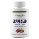 Paradise Herbs Grape Seed Extract, Espectro inteiro ativo, Antioxidante, Vegan, Não OGM, Gluten Free, 90 Cápsulas vegetarianas