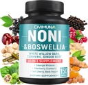 Noni Extract Cápsulas com Noni, Boswellia, White Willow Bark e Mais - 150 Cápsulas para 5 Meses de Abastecimento