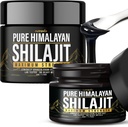 (2 Pack) Shilajit Puro Himalaia Resina Orgânica - Natural Authentic Lab fórmula testada para homens, mulheres - Sem metais pesados - 600mg Força máxima com 85+ Trace Minerals Golden Grade Shilajit Suplemento