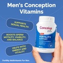 CONCEITO PLUS Homens Fertilidade Bundle, Fertilidade Vitaminas 60 Conde e Fertilidade Lubrificante 2,5 Ounce