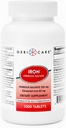 Comprimidos de Sulfato Ferroso GeriCare 325mg, Ferro Elemental 65 mg Suplemento de Ferro de Alta Potência . Suplemento dietético 1000 contagem. (Pacote de 1)