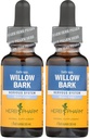 Herb Pharm Willow Bark Extract líquido para dor menor - 1 onça (DWILL01) (Pacote de 2)