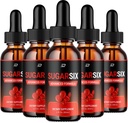 Sugar Six Drops fórmula saudável - Dietary Supplement Drops - Extra força SugarSix Drops líquido, Sugar Six Drops Comentários (5 pacote – 5 meses de fornecimento)