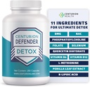 Centurião Defender Detox, Liver Cleanse Detox e Repair Suplemento com Fosfatidilcolina, Vitamina B6, Folato, L-Metionina e Ácido R-lipóico, 180 Caps