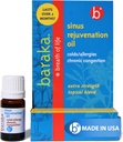 Baraka Sinus Rejuvenation Oil – Mistura de 6 óleos essenciais orgânicos para respiração nasal clara, facilidade de pressão sinusal, e ofertas de apoio relaxante à saúde nasal ideal para uso diário – 4ml (1-Pack)