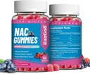 NAC Gummies 800mg, N-Acetil Cysteine Suplemento, NAC Suplemento para Sistema Imune & Antioxidante, Não-GMO, Sem glúten, Vegan - 120 Condes