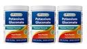 Melhor Naturals Gluconato de potássio 1 lb de pó (1 LB (Pacote de 3))