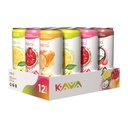 Mitra-9 Bebidas Botânicas - Kava Bebida Sabor Pacote Variedade com Extrato de Raiz Kava - Enhancer de Mood - Baseada em Plantas - Promove Calmo Natural & Clarity (12 Fl. Oz) (12)