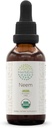 HerbEra Neem B60 Extrato de ervas sem álcool Tintura, gotas de líquido concentradas Natural USDA Organic (Azadirachta Indica) Folha seca (2 fl oz)