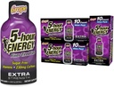 5 horas ENERGIA Extra força Energia Tiro, Sabor de uva, 30 contagem, 1,93 oz., Zero calorias e açúcar livre 230 mg Cafeinado Energia Tiro, Aminoácidos & B Vitaminas, Suplementos dietéticos