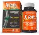 X Ray Dol Triple Action Suplemento de apoio conjunto com Glucosamina 1500mg, Condroitina 800mg, HSH 750mg e 5X Vitamina D para articulações saudáveis, ossos e cartilagem - 60 contagem por garrafa - 1 embalagem
