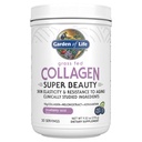 Jardim da vida Grass Fed Colágeno Super Beauty Powder - Blueberry Acai, 20 Servings, para mulheres unhas de cabelo juntas, Colágeno Peptídeos Pó + Suplementos de proteína
