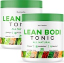 (2 Pack) Pó tônico do corpo Lean, Tônico do corpo Lean, Pó LeanBody, Pó de corpo Lean, Pó de corpo Lean Tônico Fórmula avançada, Pó de corpo Lean All Natural, 60 Servings for 2 Meses