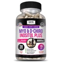 Kaya Naturals Myo & D-Chiro Inositol Plus Suporte para Mulheres, Cápsulas de vitamina B8-30