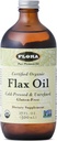 Flora - Óleo de Linho - Óleo de Sementes de Linho Orgânico não Refinado - Contém Omega-3 & Omega-6 - Não-GMO & Gluten-Free - Mantenha frio - 17 fl. oz. Garrafa de vidro de âmbar