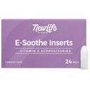 NovaVida Naturals Supositórios de Vitamina E 38UI - Secura Vaginal Irritação Menopausa Atrofia Alívio - Todos Estrogênio Natural Livre Cuidado Feminino - 24 Inseres