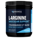 L-Arginine Pó - Suplemento de óxido nítrico para homens e mulheres com L-Citrulina e raiz de beterraba - Suporte pré e pós-treino para resistência e recuperação - Sem sabor, 1 mês de fornecimento (30 Scoops)