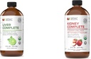 Produtos naturais completos Fígado Complete 8 onças & Kidney Complete 8 onças Bundle