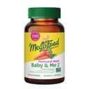 MegaFood Baby & Me 2 Vitaminas Pós-Natais para Mulheres Amamentação com Folato (Forma Natural Ácido Fólico), Colina, Iodo, Vitamina D, Folha Moringa e Mais - 120 Tabs (60 Servings)
