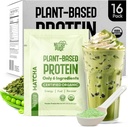 Matcha Vegan Protein Powder Sample Pack – 20g Organic Plant-Based Protein – Non-GMO, Gluten-Free, Soy-Free – Smoothie & Shake Ready – Easy to Digest – 16 Servings individuais – Tente todos os 16!