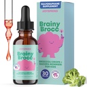 JoySpring Broccoli Supplement for Kids - Sulforaphane & Bacopa Monnieri Drops - Suporta função cognitiva - Vegan & Kid-friendly