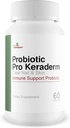 Probiótica Pro Keraderm - Probiótica Immune Support – Fórmula de unhas e pele orientadas para promover unhas e pés saudáveis - Higiene do pé de ajuda do interior para fora - Ajuda a reparar e estimular o crescimento claro unhas