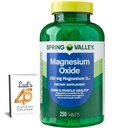 Primavera Vale Magnésio 250mg 250 Contagem, Saúde Osso & Músculo, Melhor Suplemento de Magnésio para Mulheres, Suplemento Dietário Pacote com Diabetes 45 descodificado