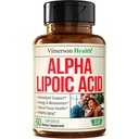 Ácido Alfa Lipóico – Alta potência 650mg Suplemento ALA para Nervo e Saúde do Cérebro, Apoio Antioxidante e Ajuda ao Envelhecimento Saudável – Vegan & Non-GMO – Mais forte do que Ácido Alfa Lipóico 600mg – 60 Cápsulas