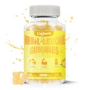 HMB e Gummies Leucine, com 3000mg HMB e L-Leucine Suplemento para recuperação muscular, Massa muscular e melhorar a resistência, para homens e mulheres, Não OGM, Vegan, Gluten Free, Limão sabor, 120 chicletes