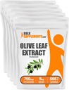 BulkSuplementos.com Extrato de Folha de Oliva em pó - Suplemento de ervas, Antioxidante Fonte, Folha de Oliva em pó - Sem glúten, 750mg por serviço, 1kg (2,2 lbs) (Pacote de 5)