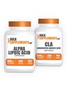 BulkSuplementos Alpha Lipoic Acid Cápsulas 240ct + CLA 2000mg Softgels 300ct Bundle