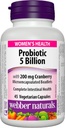 Webber Naturals Multiprobiótico feminino com Cranberry, 45 cápsulas