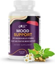 Suporte de humor Suplemento de ajuda calma com Ashwagandha, GABA 5-htp, St John's Wort, Vitamina B6 e B12 para dormir, relaxar, e gerente de cortisol 60 cápsulas